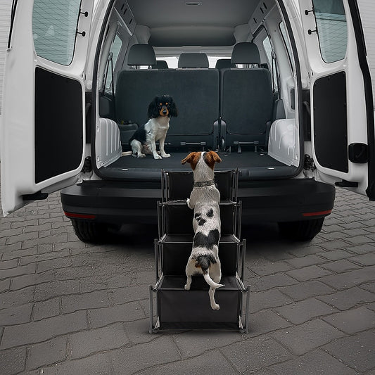 Folding Pet Dog Car Boot Access Steps Ladder Stairs Strong Lightweight