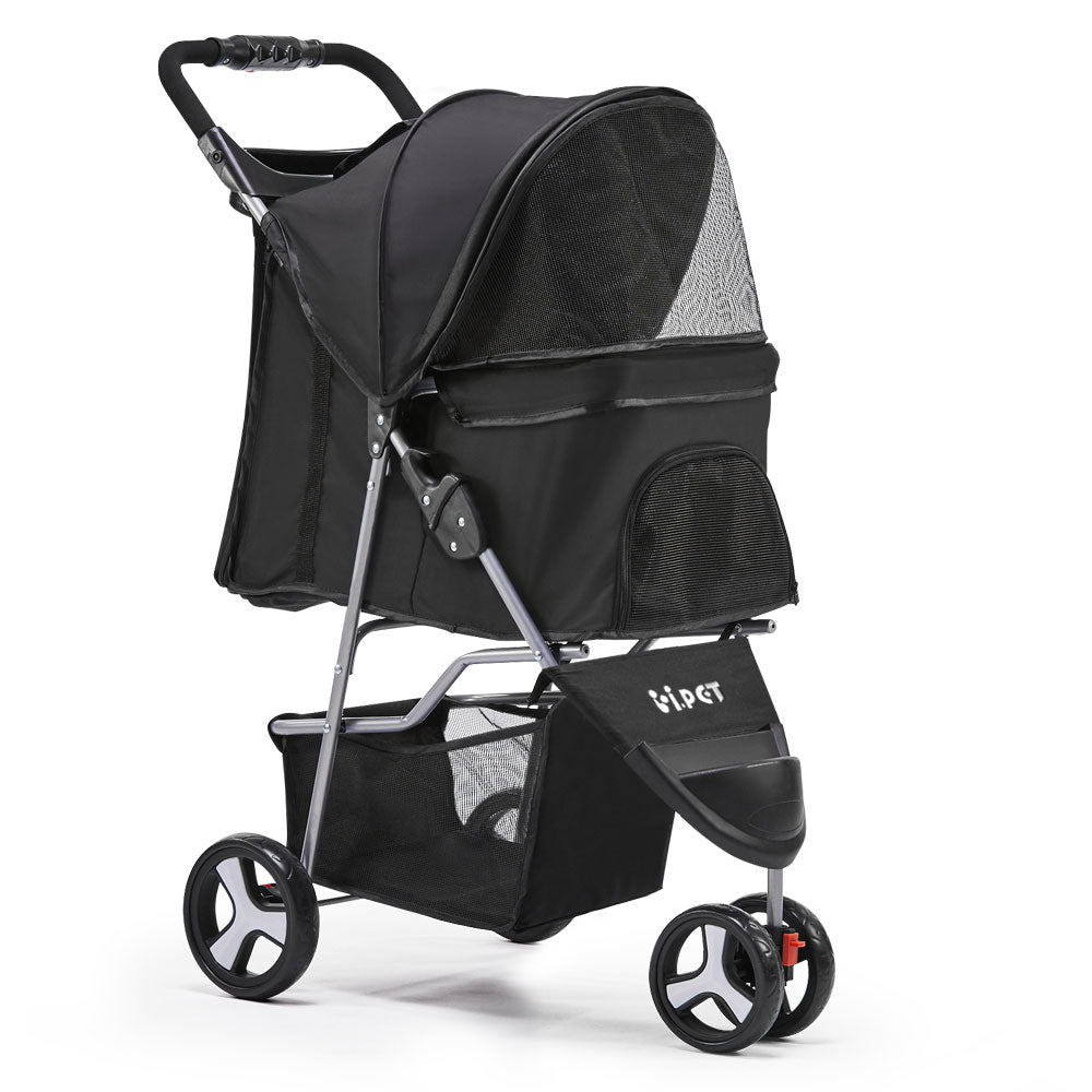 dog stroller pushchair i.Pet Pet Stroller Dog Pram Cat Carrier Large Travel Pushchair Foldabl – 1st Stop Pet Shop