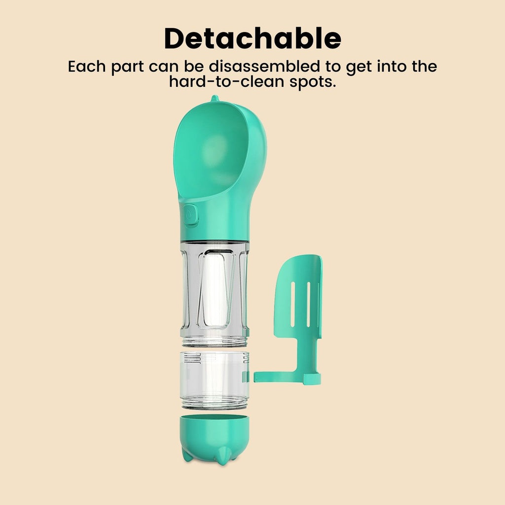 Floofi 4 in 1 Pet Scooper & Feeder Blue