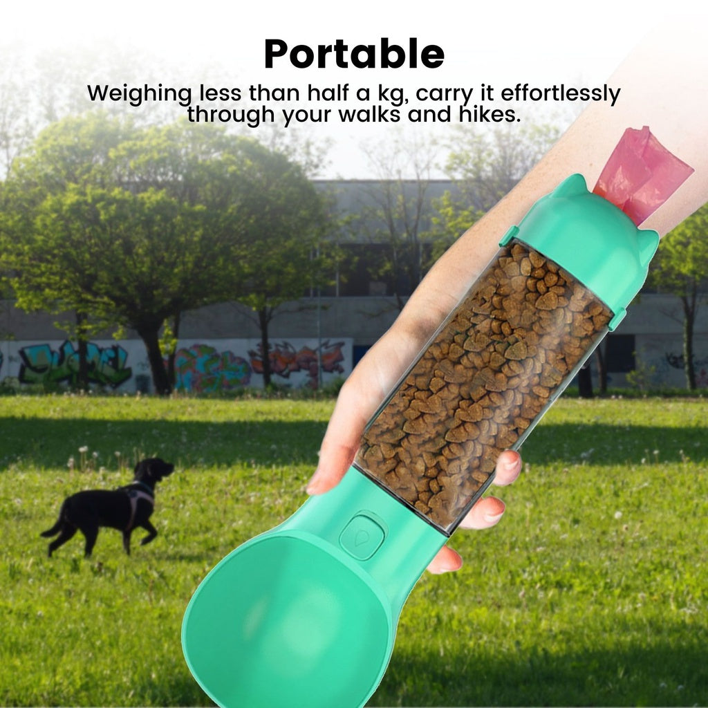 Floofi 4 in 1 Pet Scooper & Feeder Blue