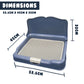 PS KOREA Blue Dog Pet Potty Tray Training Toilet Detachable Wall T2